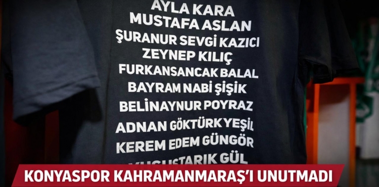 Konyaspor Kahramanmaraş’ı Unutmadı!?v=1