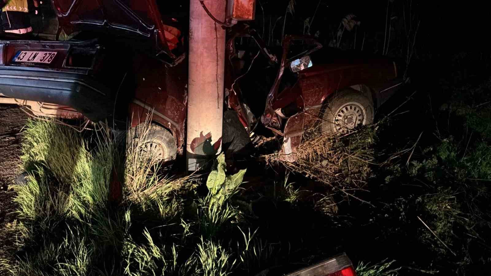 Kütahya’da feci kaza: Sürücü hayatını kaybetti
