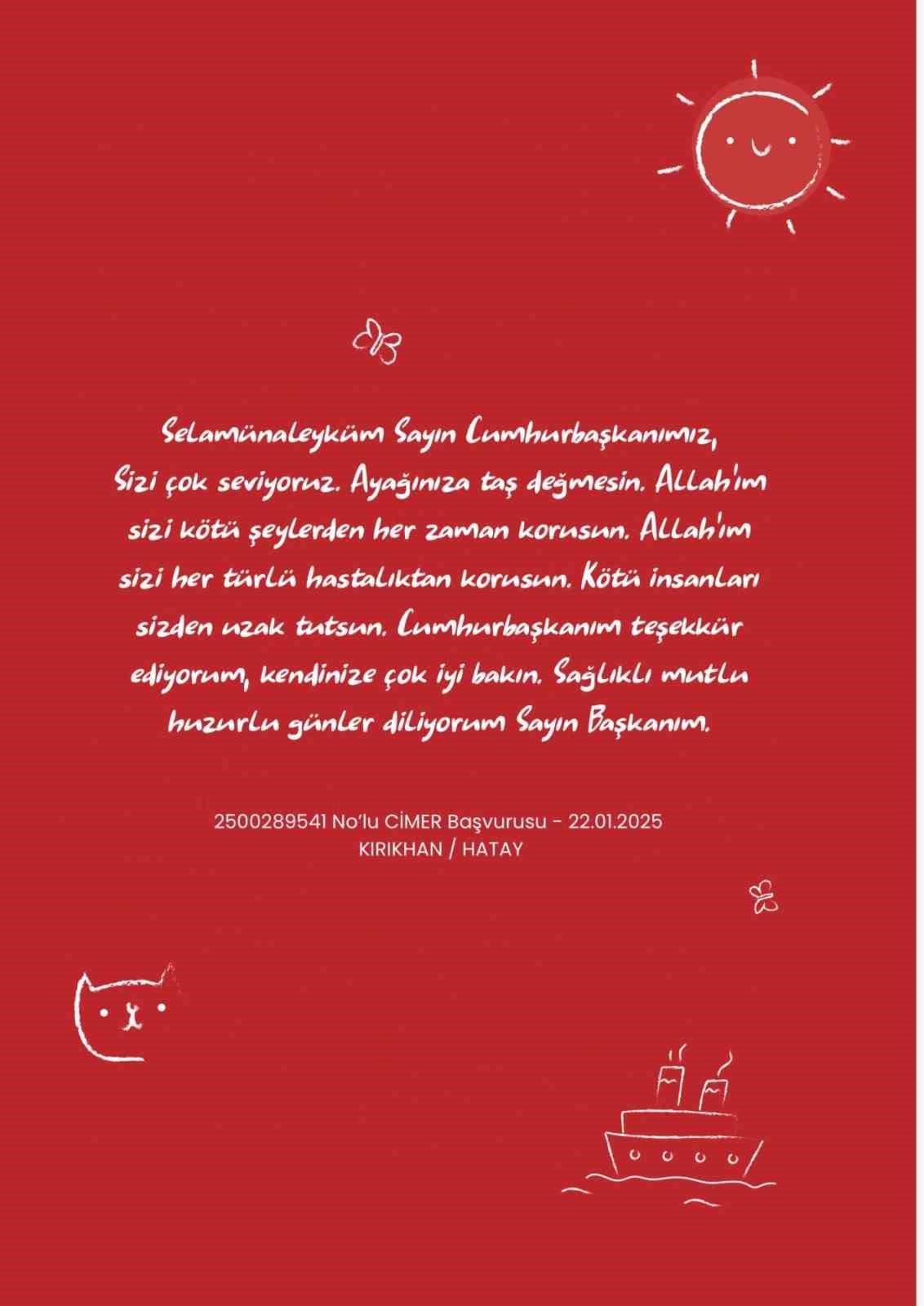 Çocuklar Türkiye’nin dört bir yanından CİMER’e yazdı
?v=1