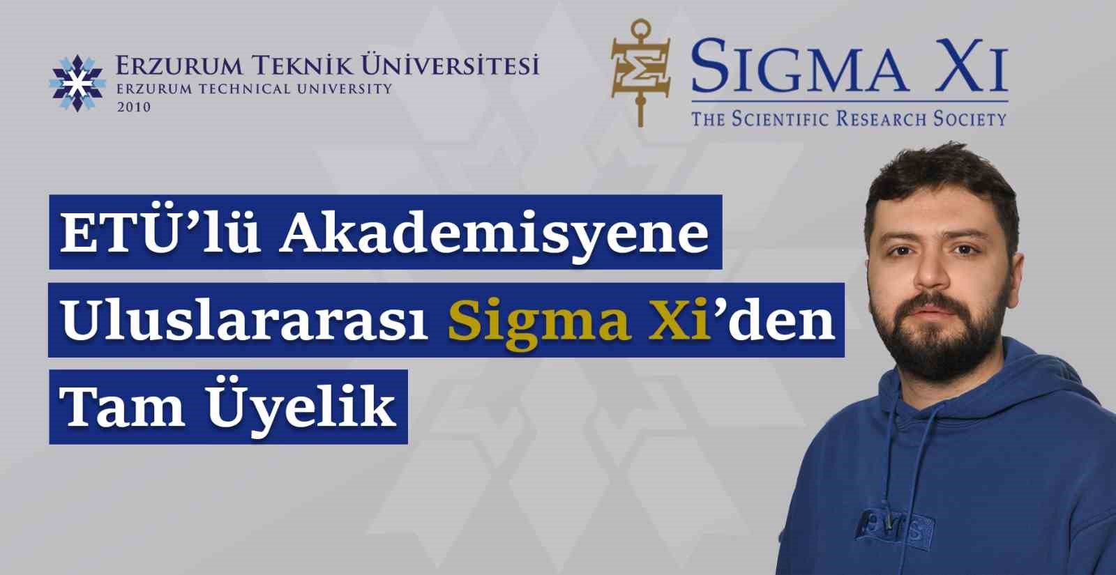 ETÜ’lü akademisyene uluslararası Sigma Xi’den tam üyelik
?v=1