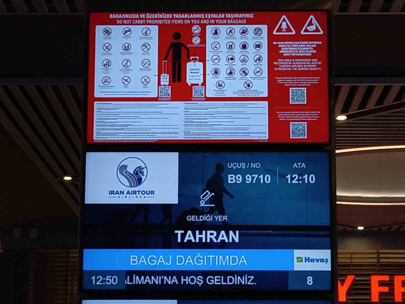 İstanbul Havalimanı’nda İran uçuşları yeniden başladı
?v=1