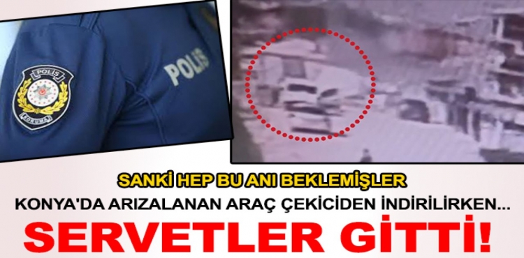 Konya'da Arızalanan Araç Çekiciden İndirilirken Servetler Gitti!?v=1