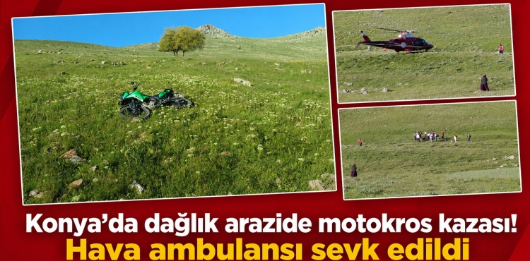 Konya’da Dağlık Arazide Motokros Kazası?v=1