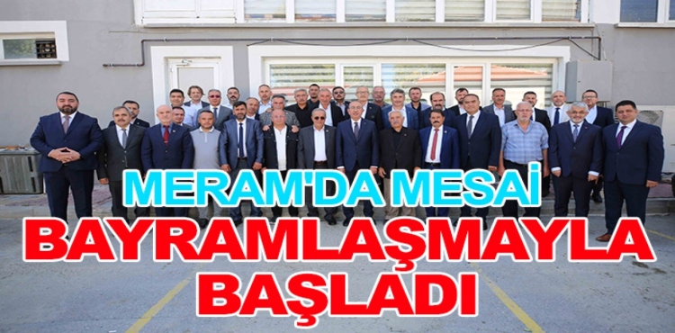 Meram Belediyesinde Mesaiye Bayramlaşarak Başladı?v=1
