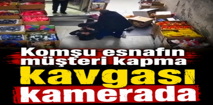 Komşu Esnafın Müşteri Kapma Kavgası Kamerada?v=1