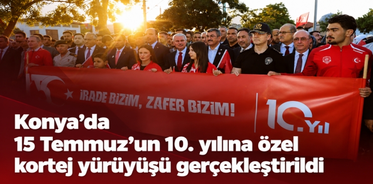 Konya’da 15 Temmuz’un 10. Yılına Özel Kortej Yürüyüşü Gerçekleştirildi?v=1