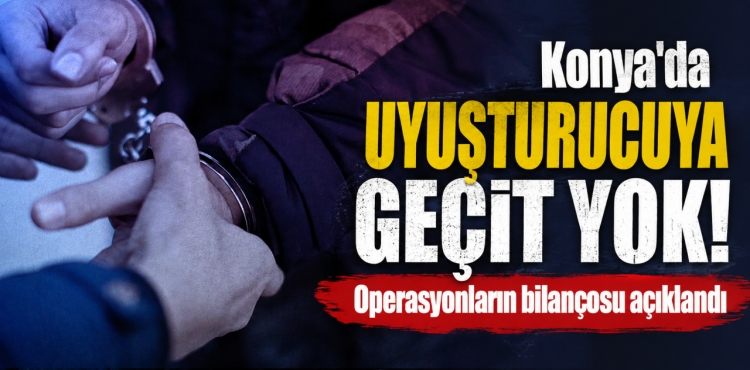 Konya'da Jandarmadan Uyuşturucu Operasyonları 61 Kişi Yakalandı
