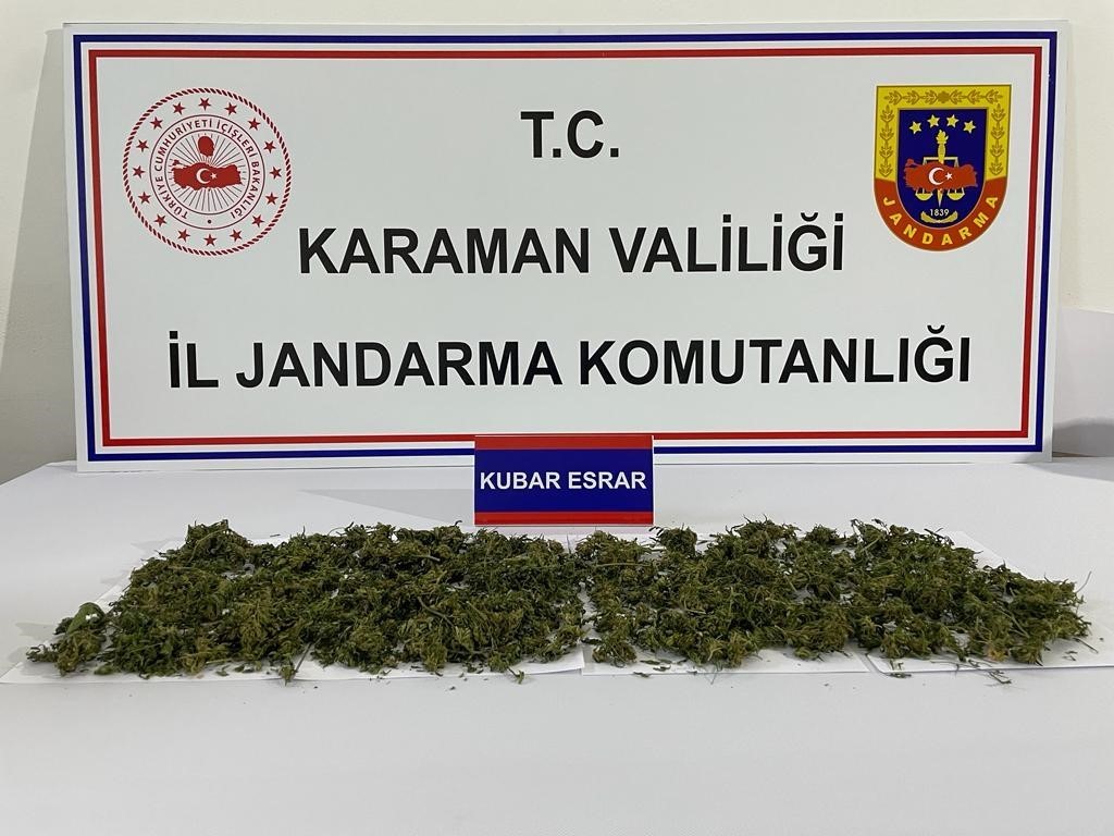 Karaman’da uyuşturucu operasyonu
