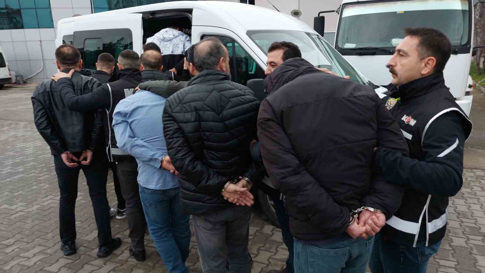 Samsun’da suç örgütü operasyonunda 8 kişi adliyeye sevk edildi
