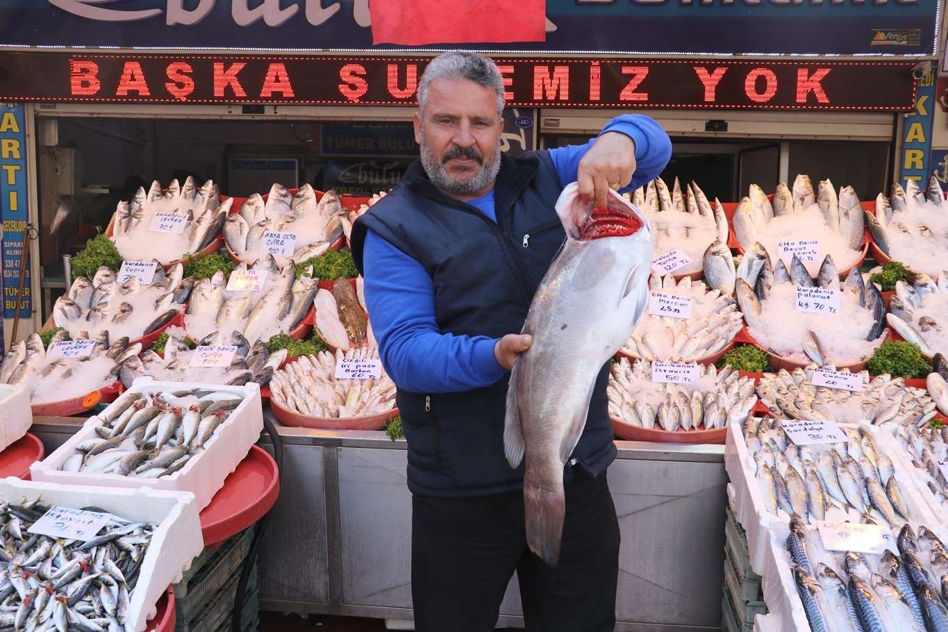 Gaziantep’te havaların serinlemesiyle balık satışları arttı
