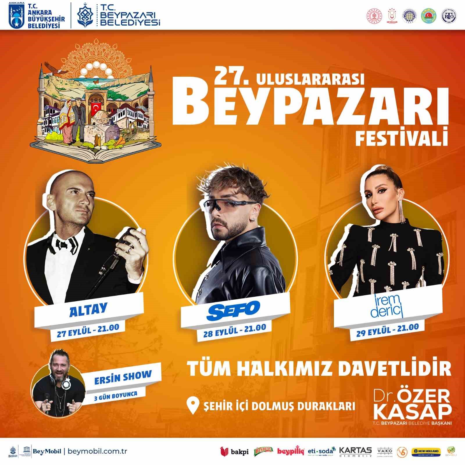 27. Uluslararası Beypazarı Festivali başlıyor
