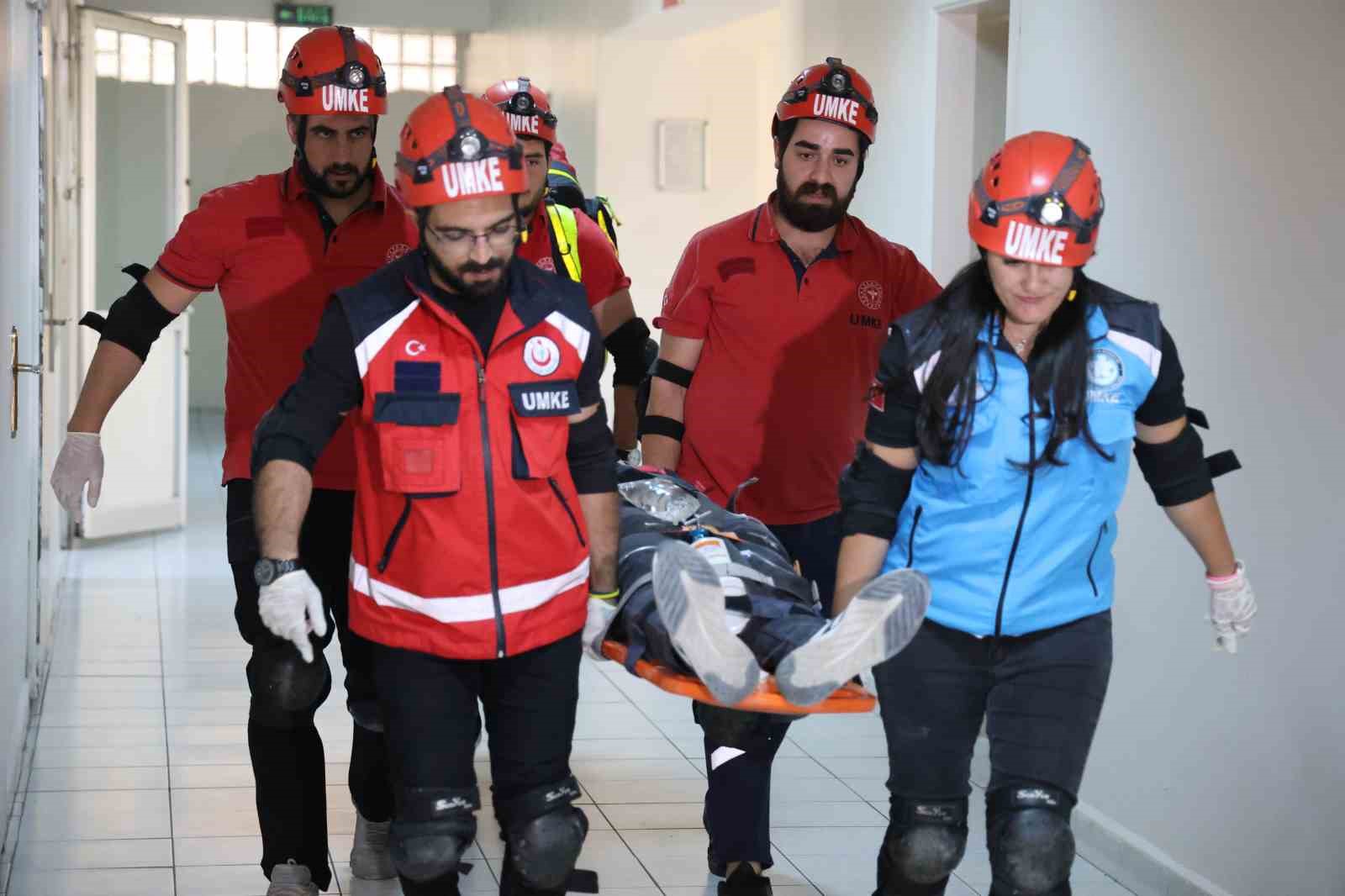 Elazığ’da deprem ve yangın tatbikatı
