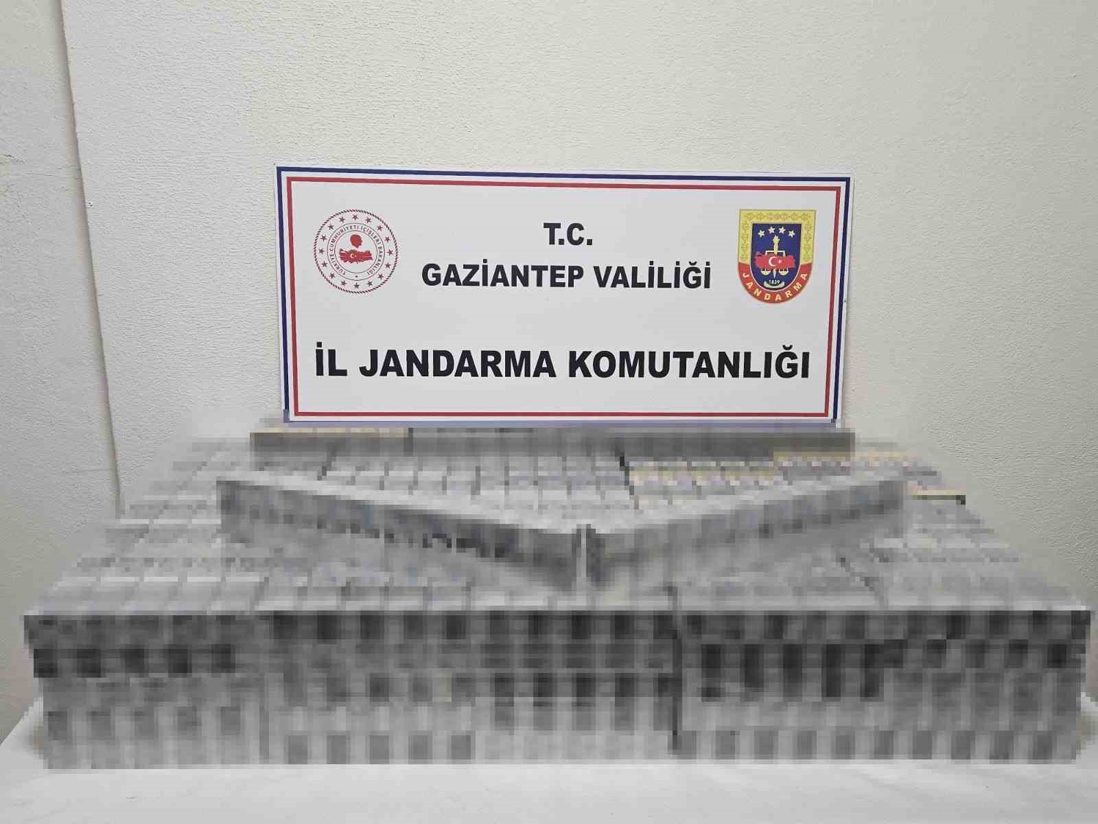 Gaziantep’te 1,5 milyon TL değerinde kaçak sigara ve tütün ele geçirildi
