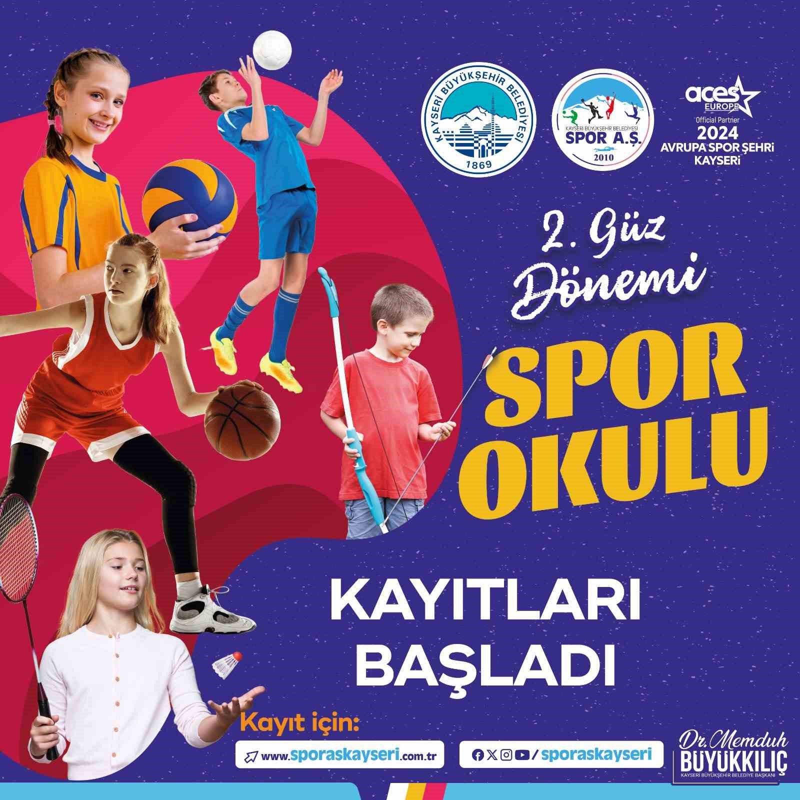 Spor AŞ’nin 2’inci güz dönemi spor okulu kayıtları başladı
