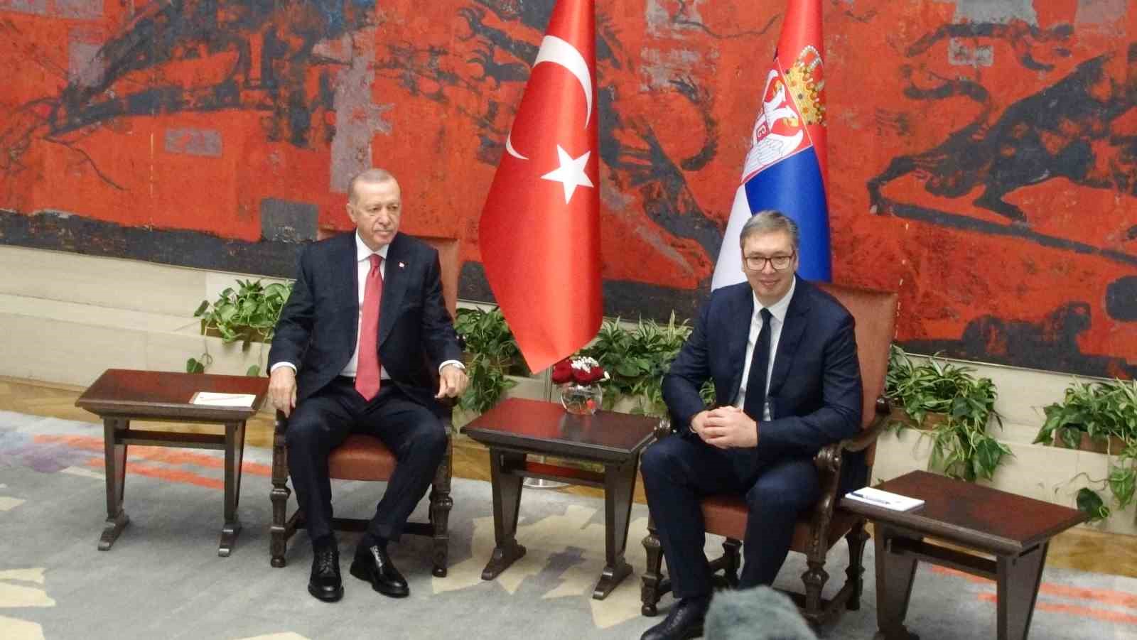 Cumhurbaşkanı Erdoğan, Sırbistan Cumhurbaşkanı Vucic ile görüştü
