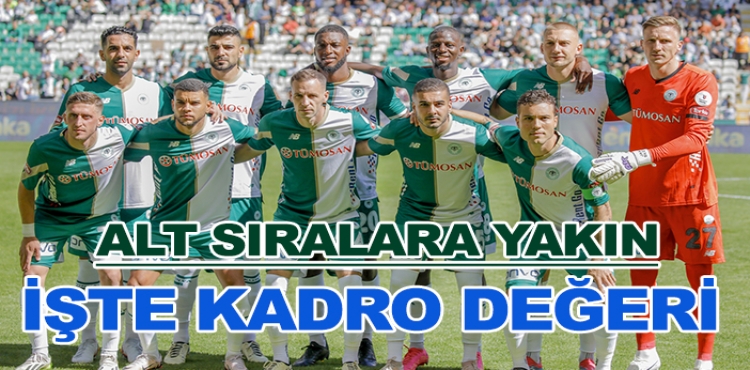 İşte Süper Lig takımlarının kadro değeri!