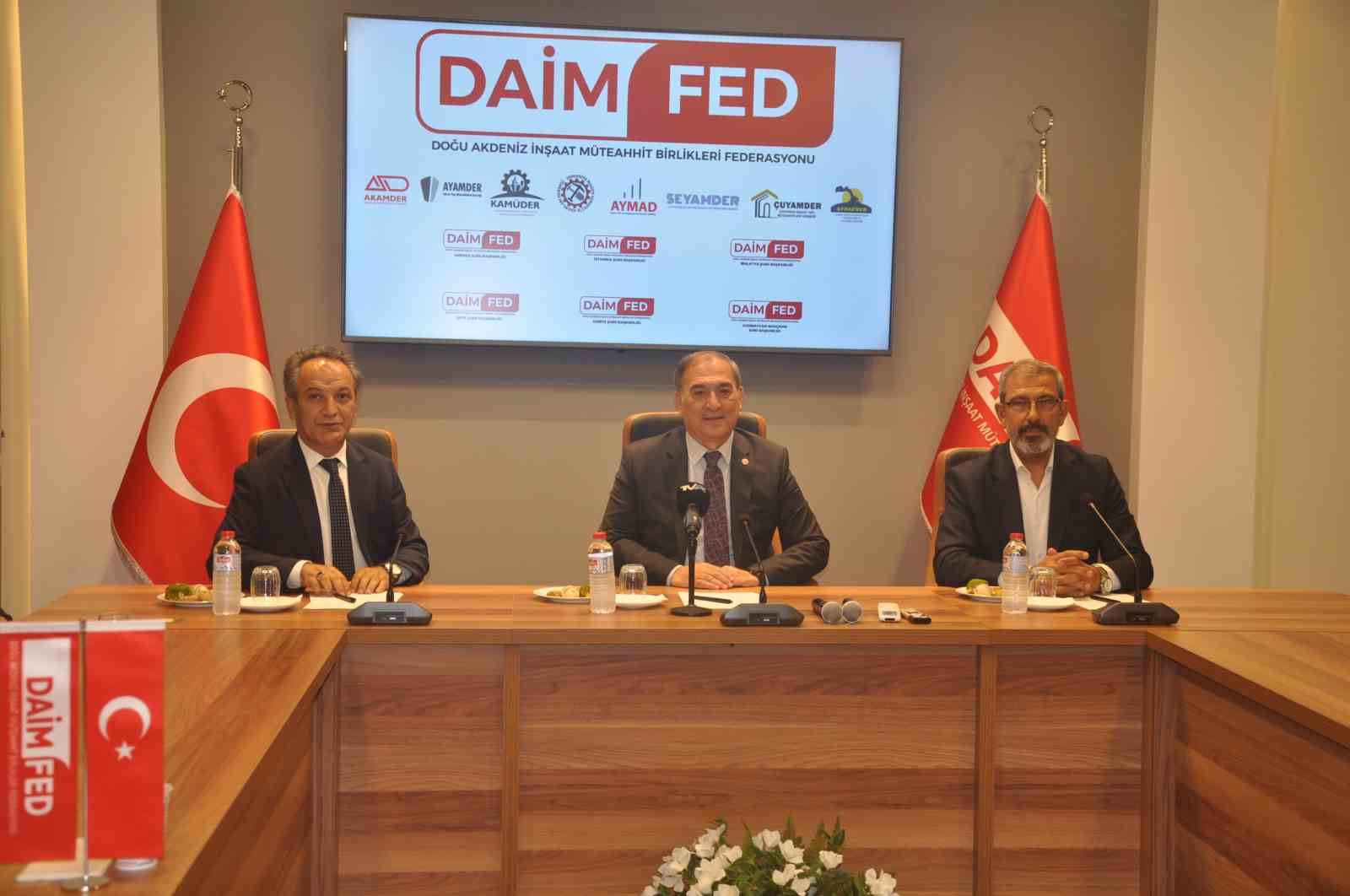 DAİMFED Genel Başkanı Karslıoğlu:  En önemli projemiz Beton Deney Laboratuvarı 
