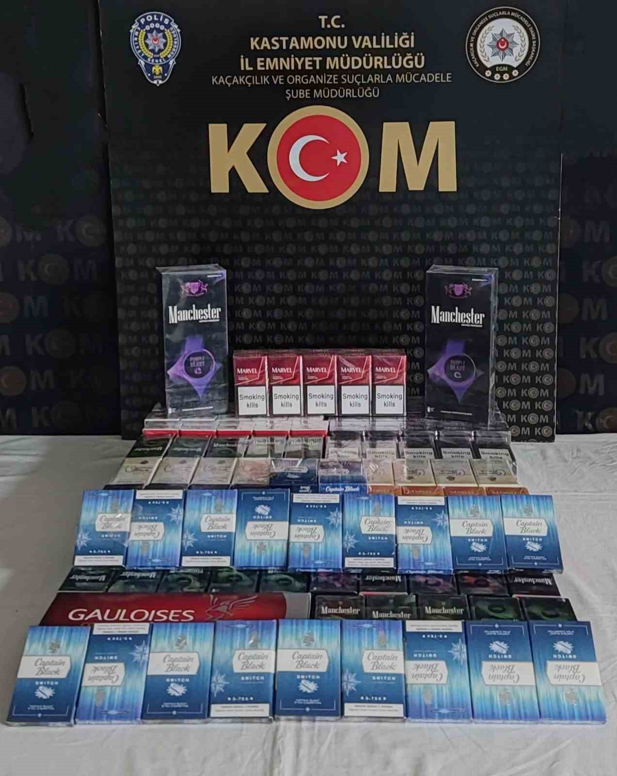 Kastamonu’da kaçak sigara operasyonu
