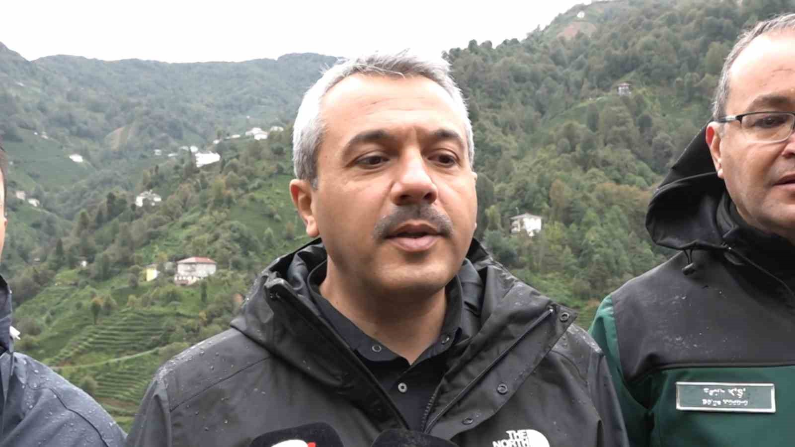 Rize Valisi İhsan Selim Baydaş:  Heyelan riski devam ediyor 
