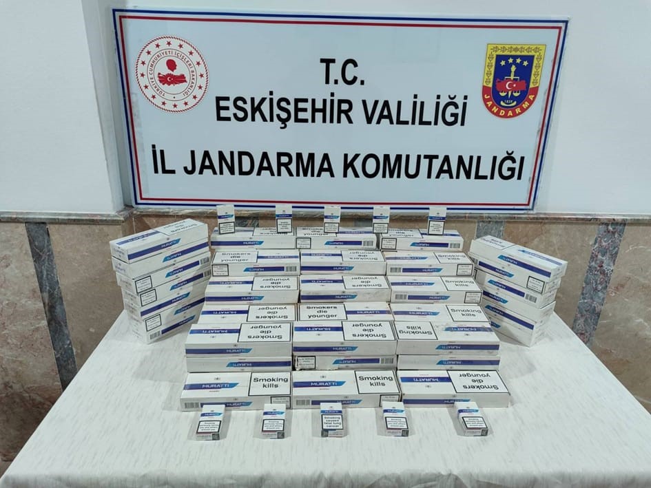 Jandarma ekiplerinden kaçak sigara operasyonu
