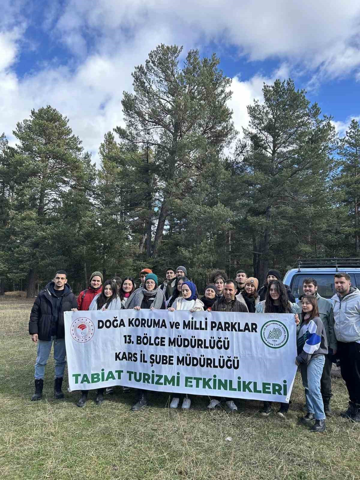 Kars’ta Doğa Yürüyüşü ve Yaban Hayatı Gözlemi etkinliği gerçekleştirildi
