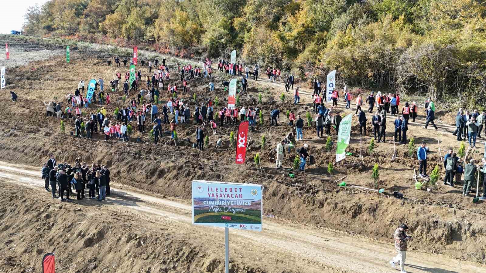  81 İlde 81 Orman  projesinin ilk fidanları toprakla buluştu
