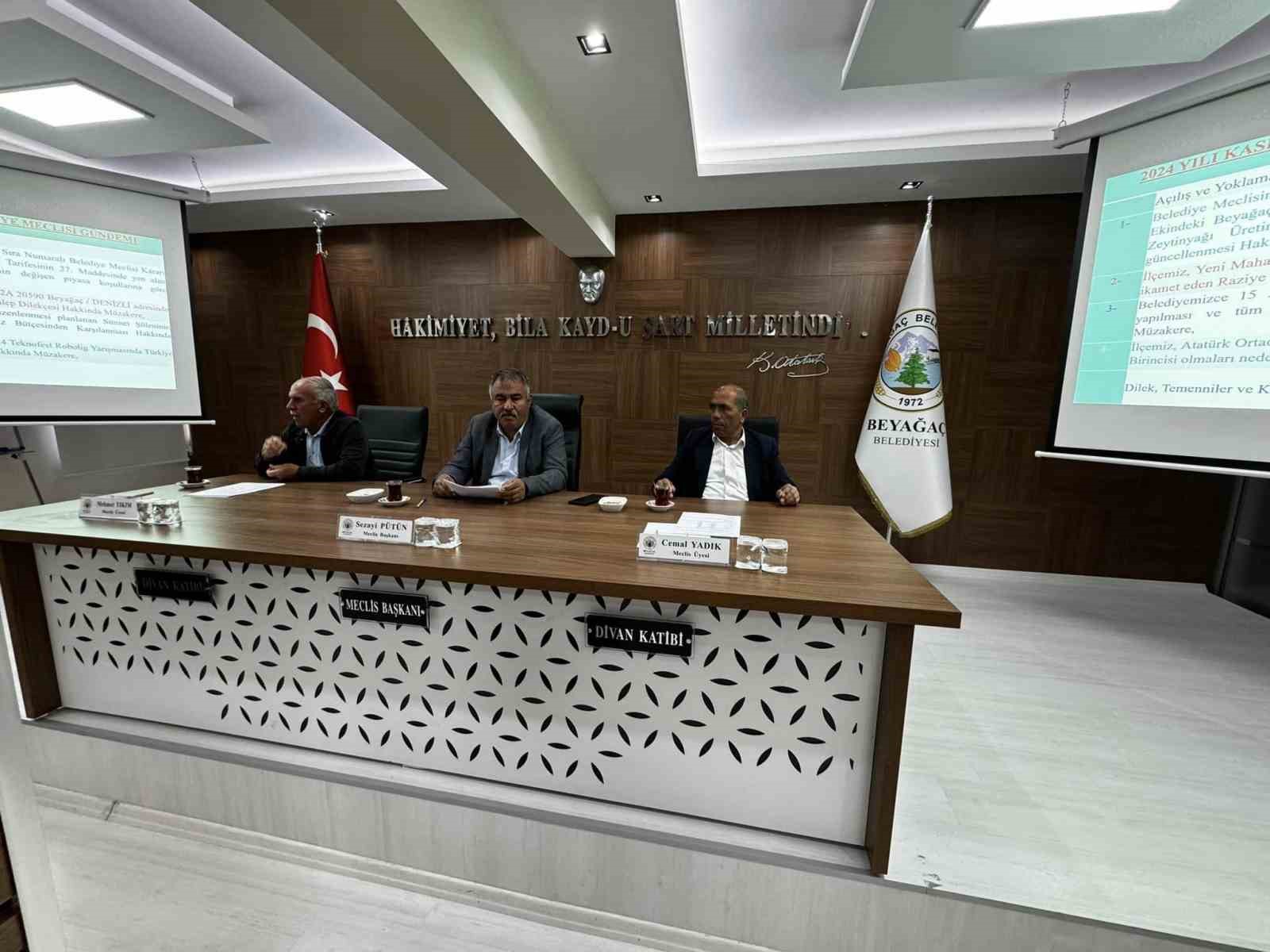 Beyağaç Belediye Meclisi Kasım ayı toplantılarını tamamladı
