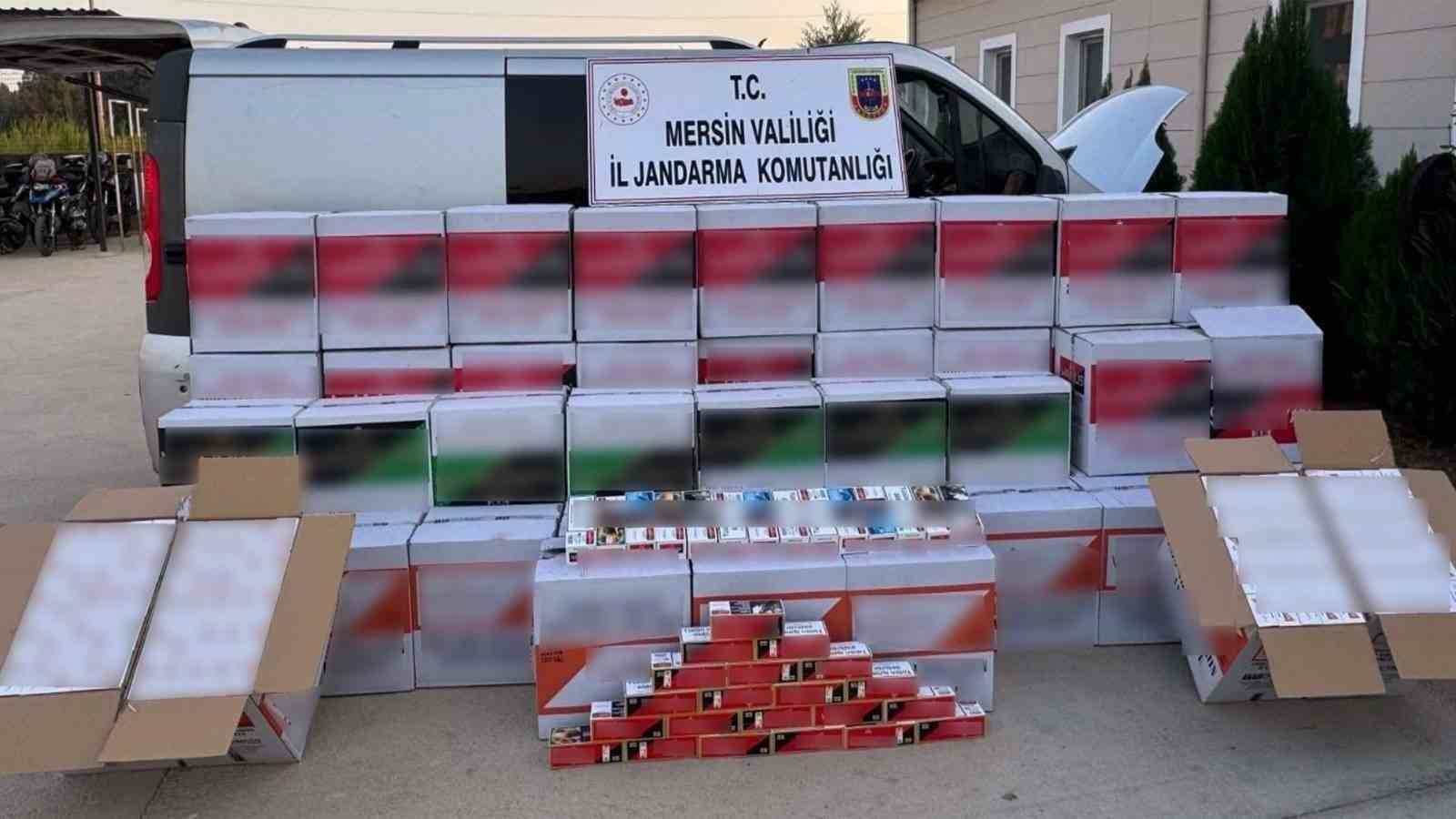 Mersin’de 620 bin adet makaron ele geçirildi
