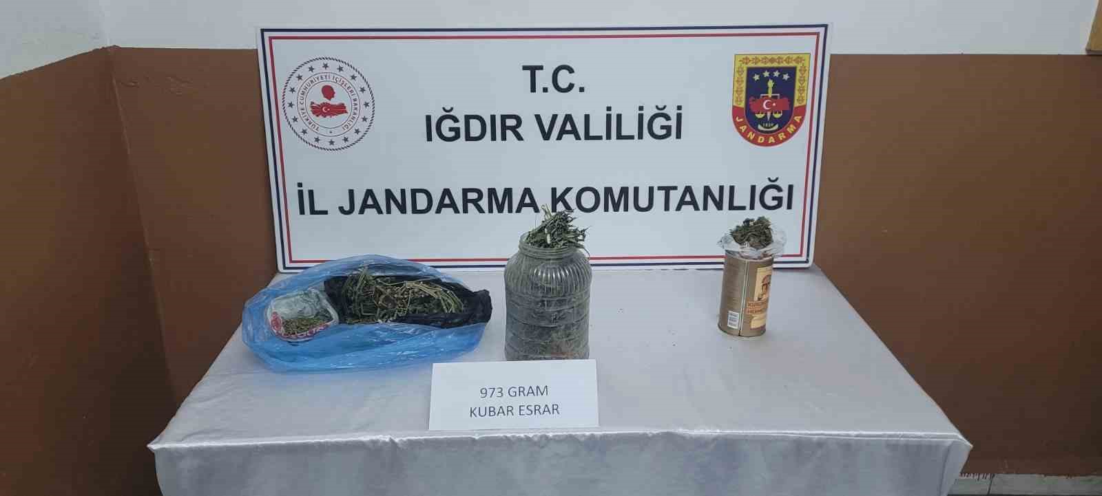 Iğdır İl Jandarma Komutanlığı’ndan uyuşturucu operasyonu
