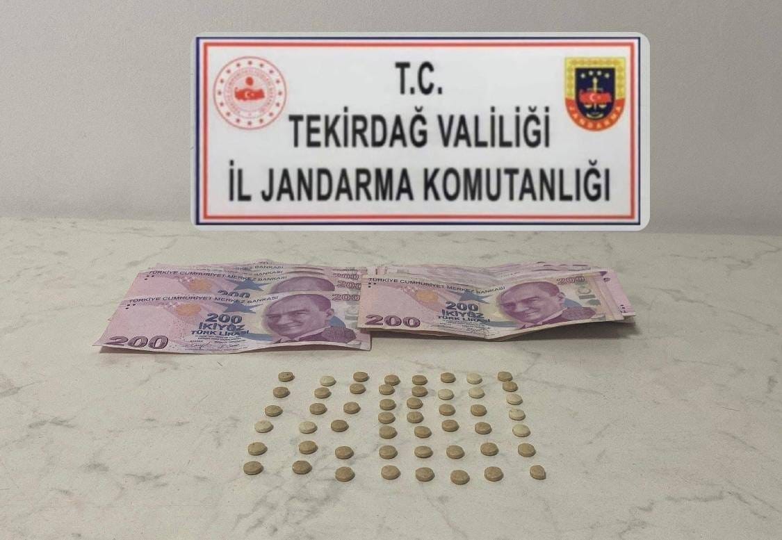 Tekirdağ’da jandarmadan uyuşturucu operasyonu
