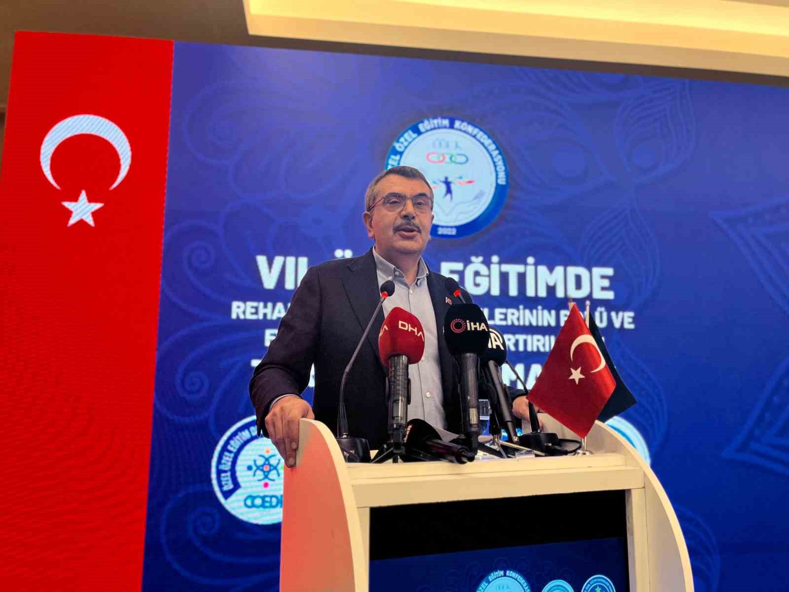 Bakan Tekin:  Özel eğitime ihtiyaç duyanlara verilecek bireysel eğitim desteğini sabit göstergeye endekslersek çok güzel olacak 
