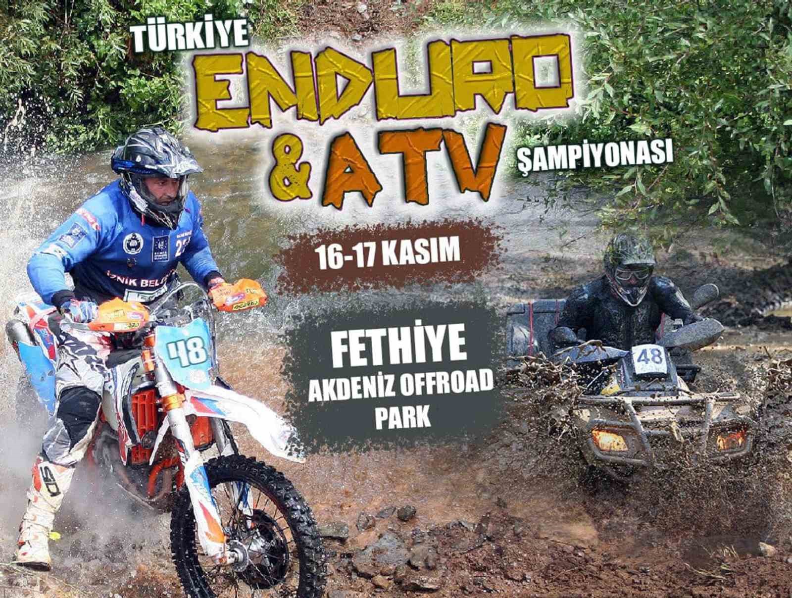 Türkiye Enduro ve ATV Şampiyonası finali Fethiye’de
