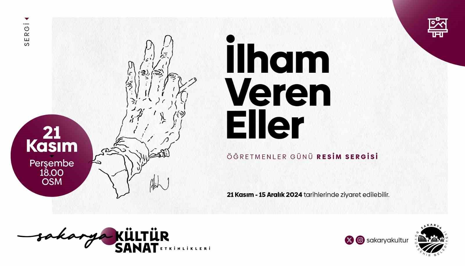  İlham Veren Eller  resim sergisi OSM’de kapılarını açıyor
