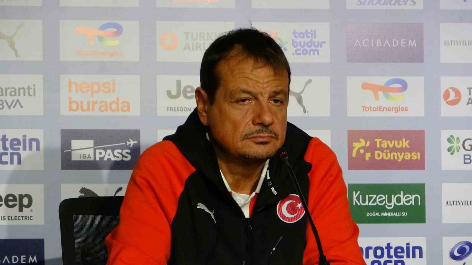 Ergin Ataman:  Tek konsantrasyonumuz Avrupa Şampiyonası bileti elde etmek 
