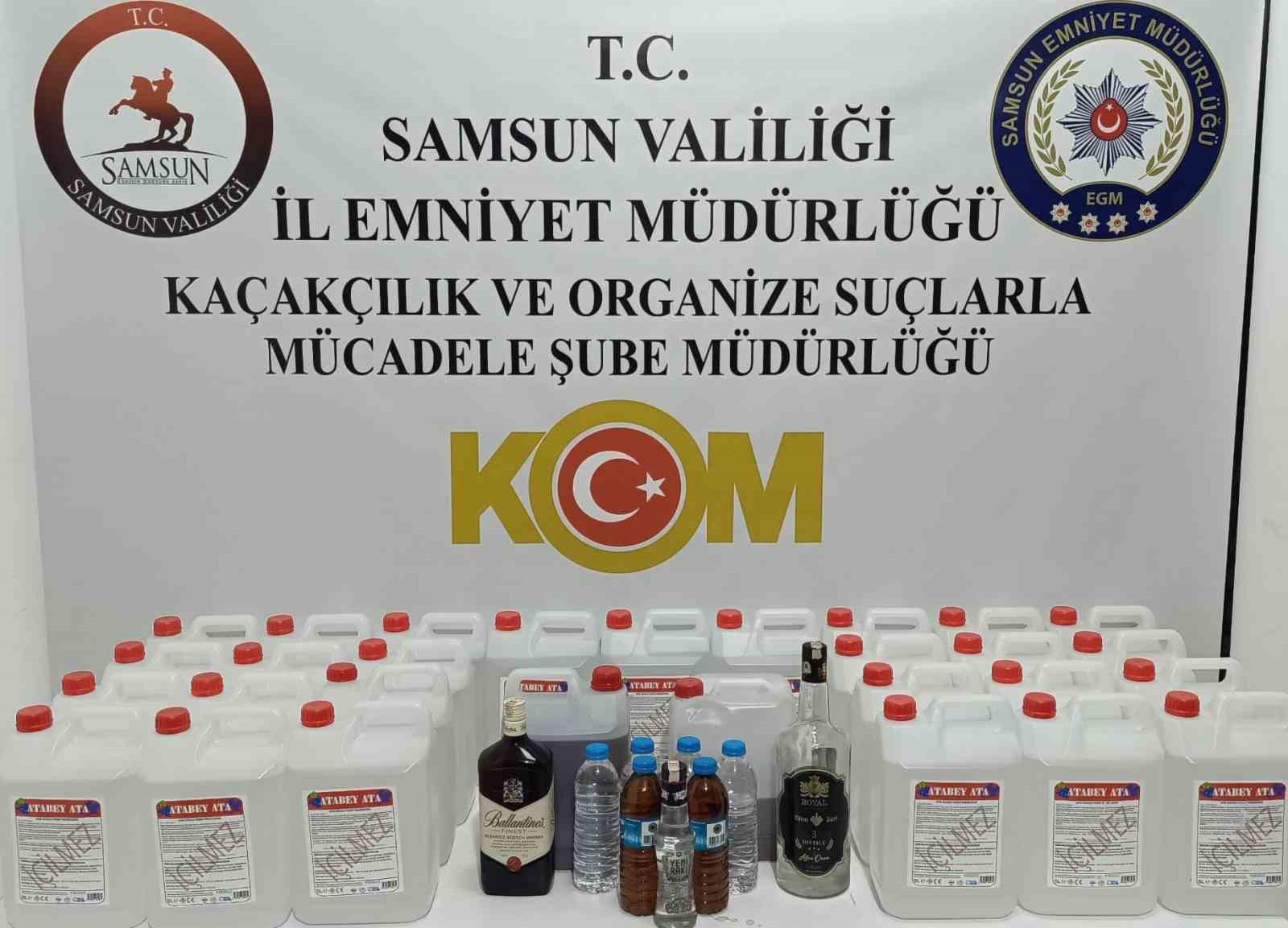 Samsun’da 130 litre etil alkol ve 16 litre sahte içki ele geçirildi
?v=1