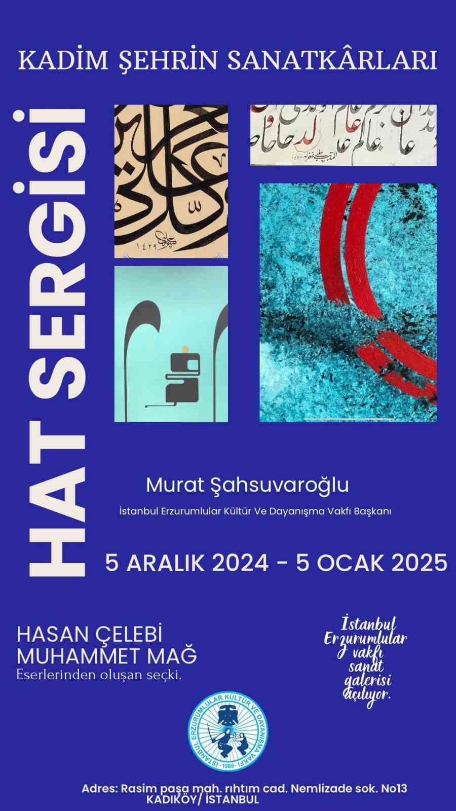 İstanbul Erzurumlular Kültür ve Dayanışma Vakfı sanat galerisi açılıyor
?v=1