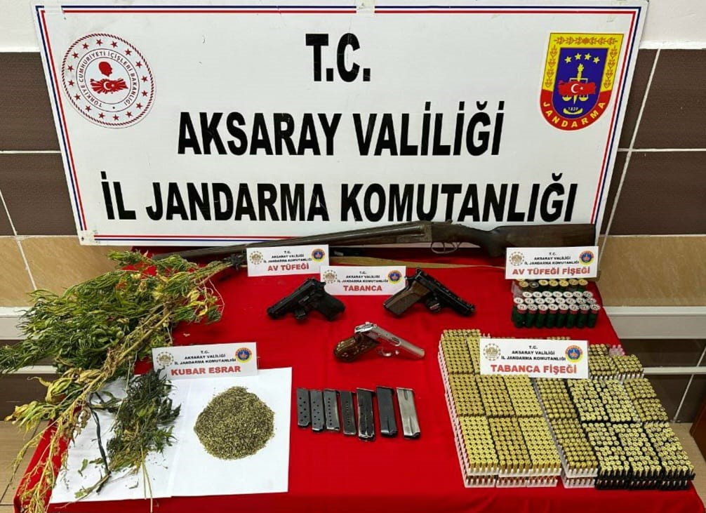 Jandarmadan uyuşturucu ve kaçak silah operasyonu
