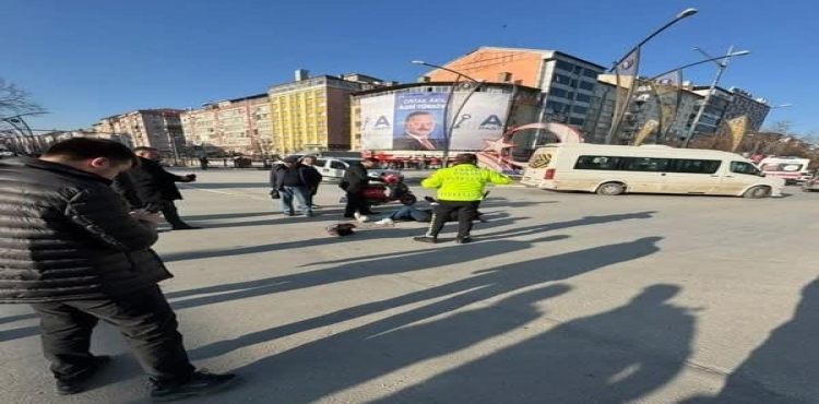 Başkan Kahveci kazada yaralanan kadına destek oldu