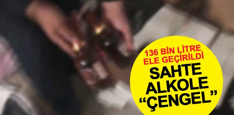 81 ilde sahte alkole 'Çengel' operasyonu: 136 bin litre ele geçirildi