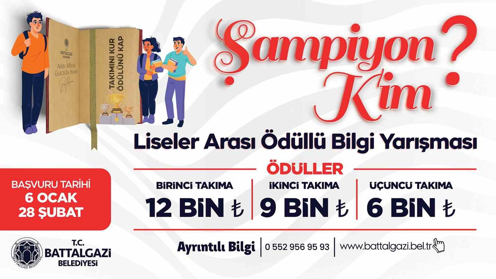 Battalgazi Belediyesi’nden liselerarası bilgi yarışması
?v=1