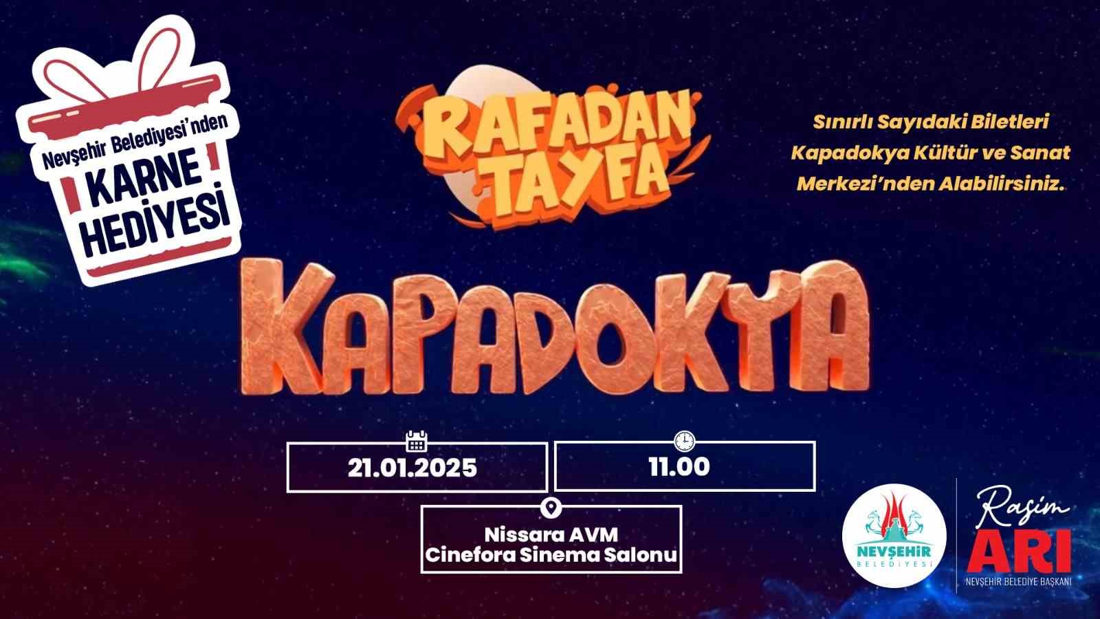 ’Rafadan Tayfa Kapadokya’ Filmi 2. kez çocuklarla buluşacak
?v=1