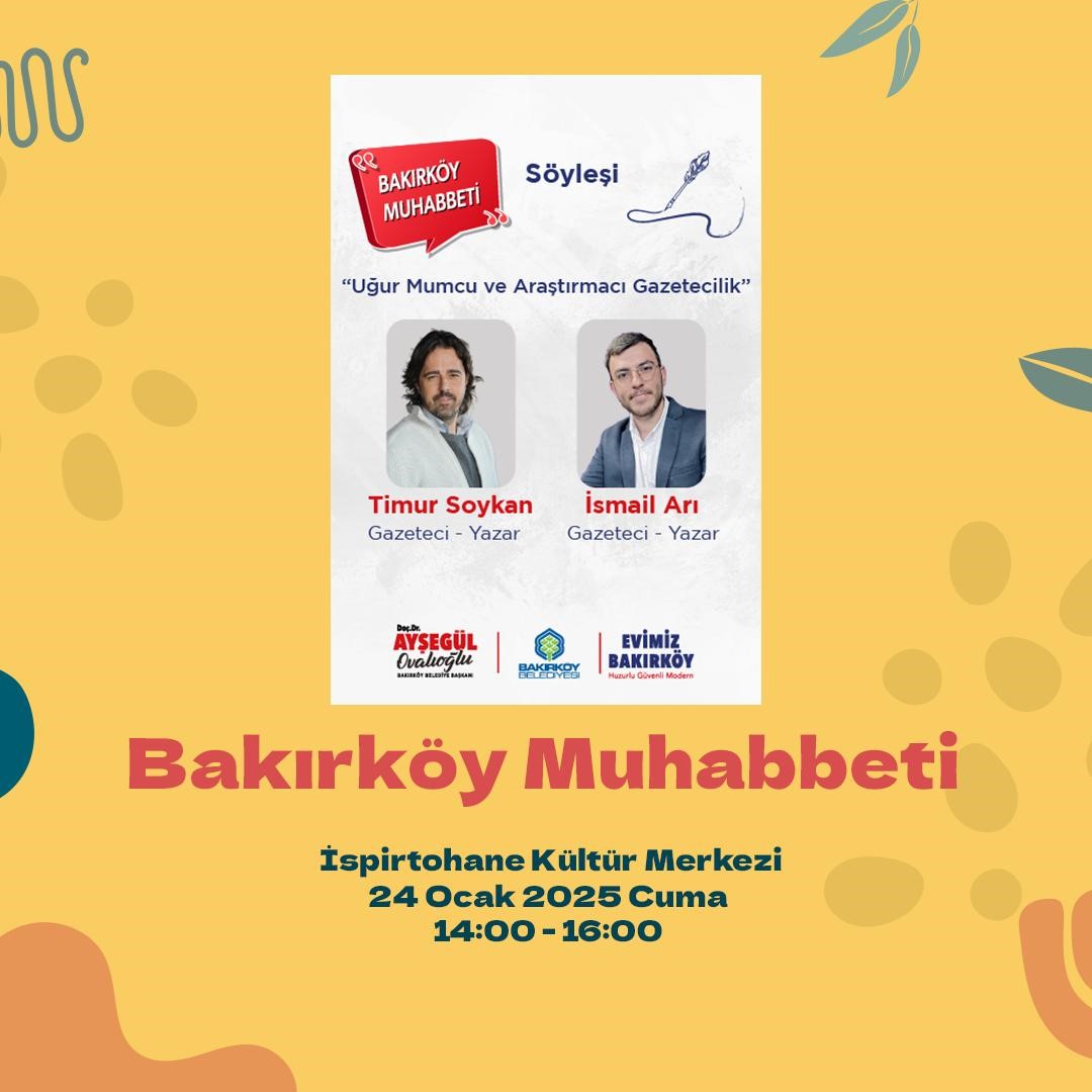 Bakırköy Belediyesi Uğur Mumcu için sergi ve söyleşi düzenleyecek
?v=1