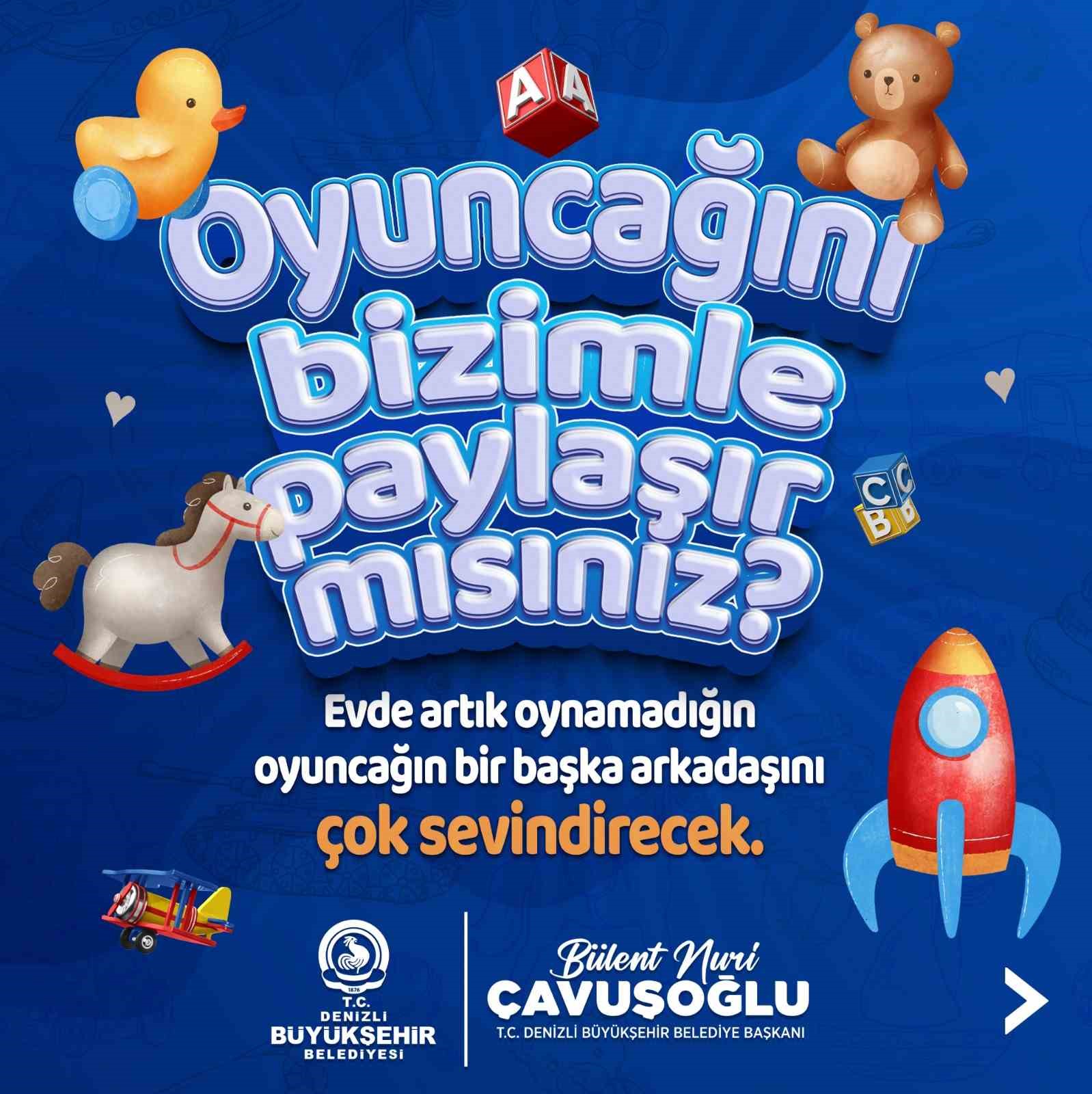 Denizli Büyükşehirden ’Oyuncağını bizimle paylaşır mısın’ projesi
?v=1