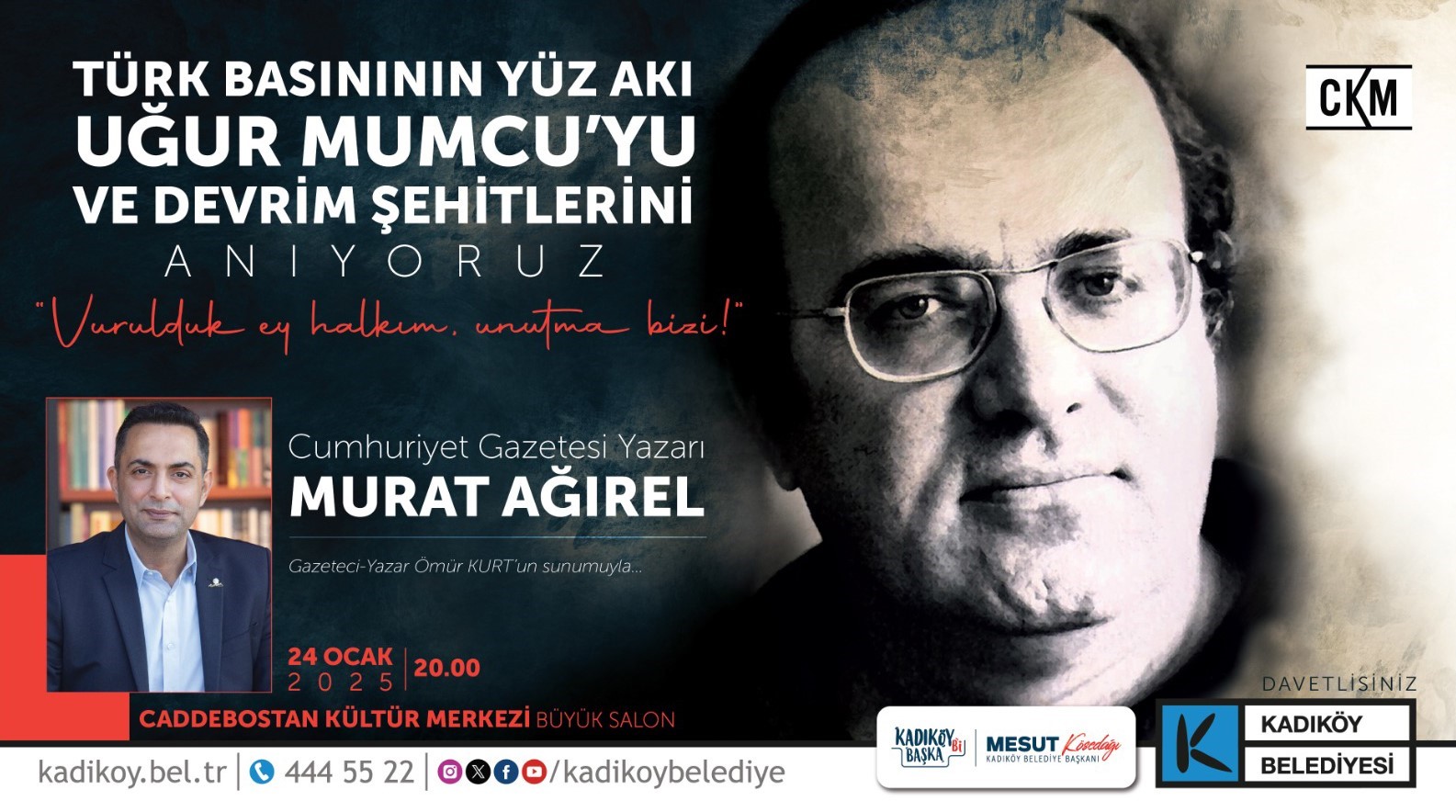 Gazeteci ve Yazar Uğur Mumcu ölümünün 32. yılında Kadıköy’de anılacak
?v=1