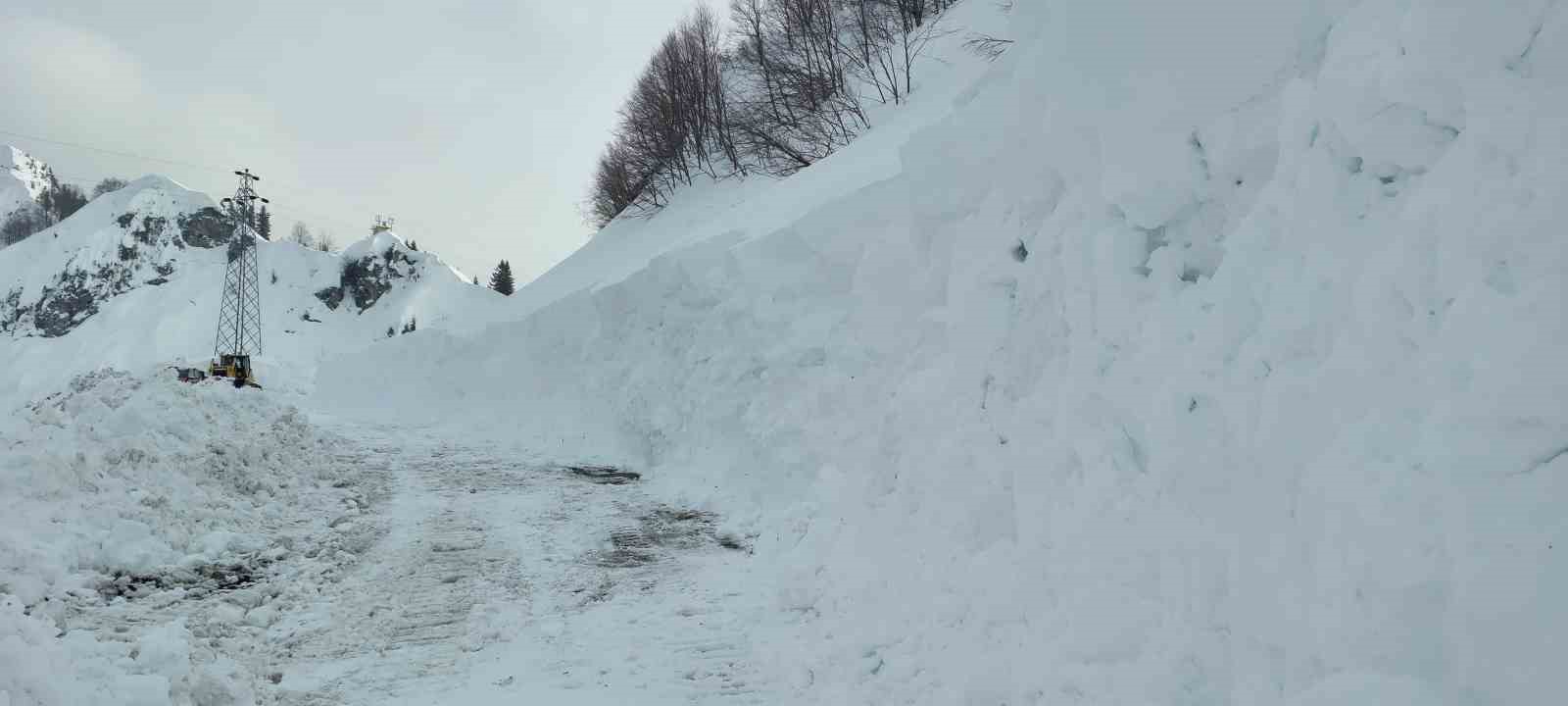 Artvin’in Macahel Geçidi’nde kar çilesi
