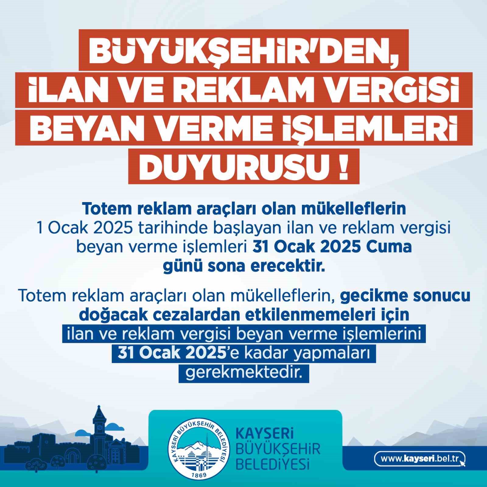 Büyükşehirden ilan ve reklam vergisi beyan verme işlemleri duyurusu
?v=1