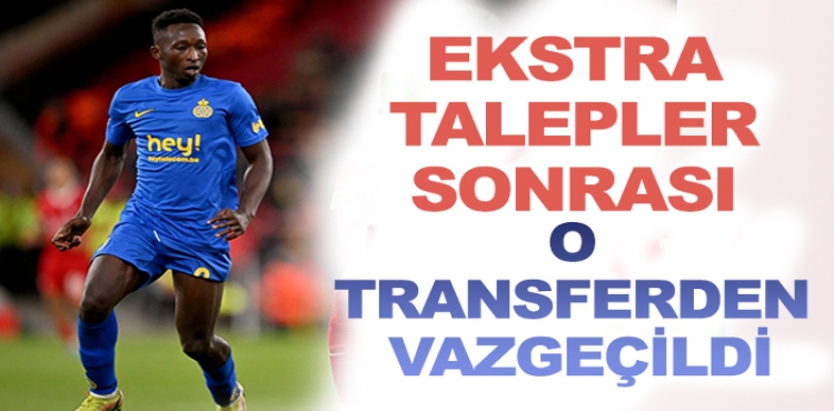 Ekstra talepler sonrası Konyaspor o transferden vazgeçti