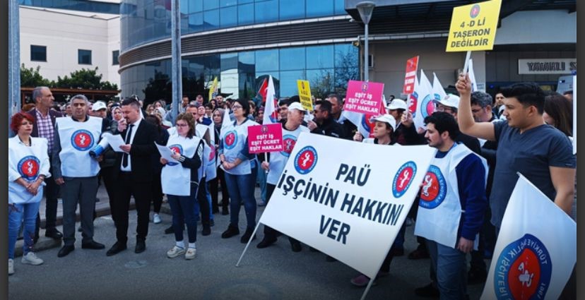 PAÜ Hastanesi çalışanları eylem yaptı
?v=1