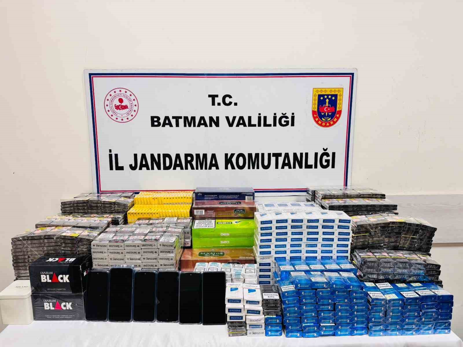 Batman’da 2 bin 260 paket kaçak sigara yakalandı
