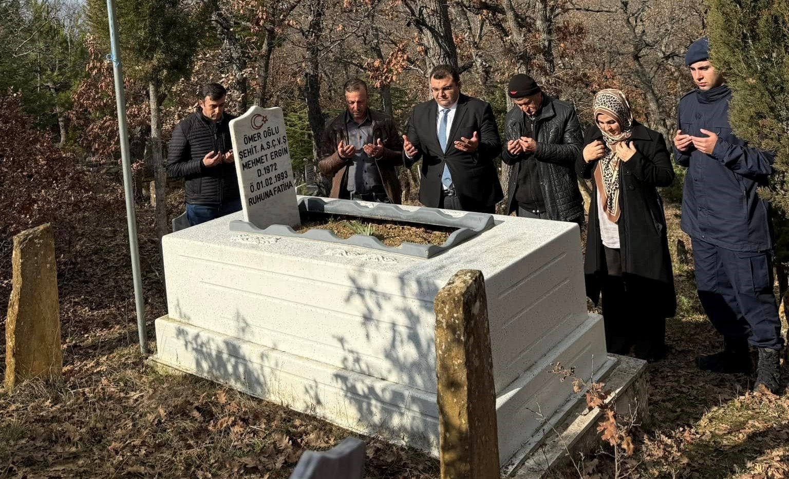 Şaphane’de şehit asker Ergin, mezarı başında anıldı
